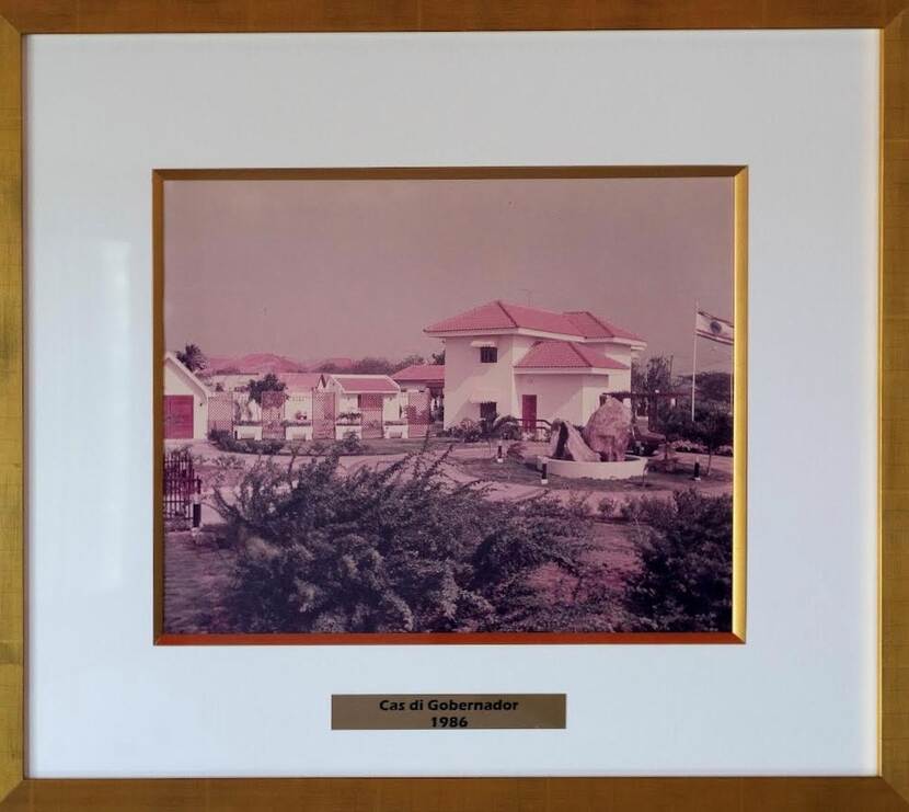 Ambtswoning van de Gouverneur van Aruba zoals die er uit zag in 1986